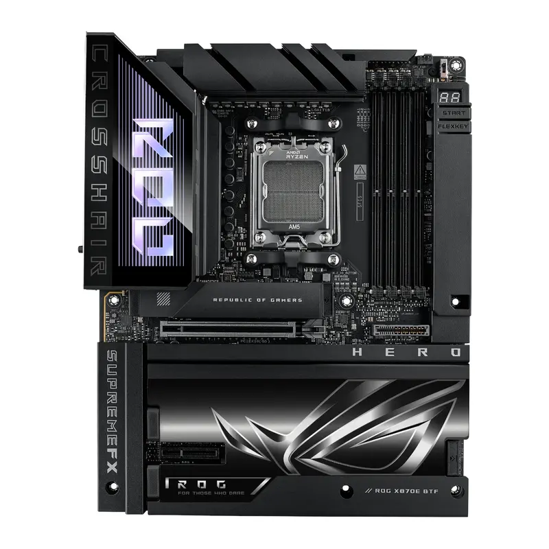 Asus Rog Crosshair X870e Hero Btf Amd Am5 Atx Gaming Motherboard 2