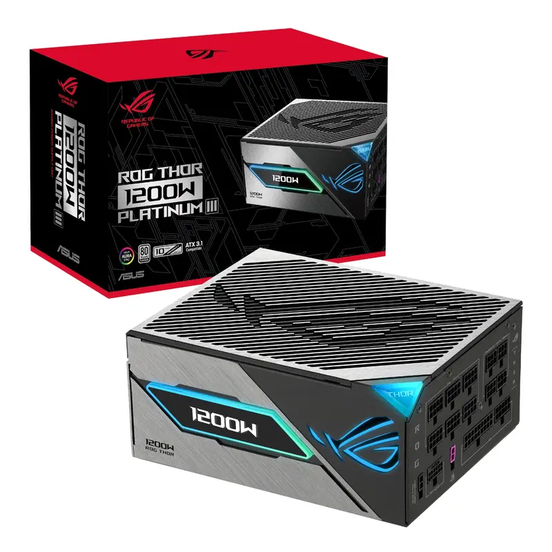 Asus Rog Thor 1200W 80 Plus Platinum Iii Atx Modular Power Supply 1