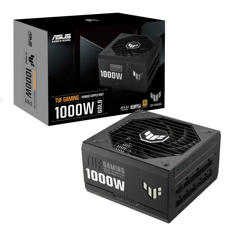Asus Tuf Gaming 1000W 80 Plus Gold Atx Modular Power Supply - Black 1