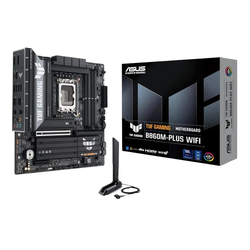 Asus Tuf Gaming B860m-Plus Wi-Fi M-Atx Motherboard – Intel Lga1851, Ddr5, Pcie 5.0. Wi-Fi 7 1