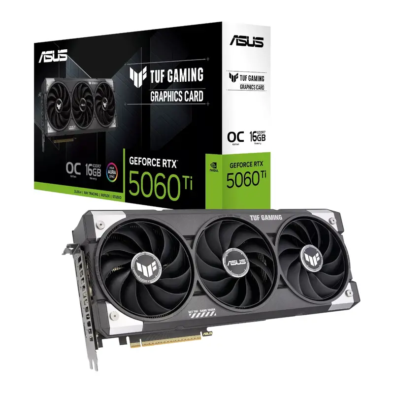Asus Tuf Gaming Geforce Rtx 5060 Ti 16Gb Gddr7 Oc Edition Graphics Card 1