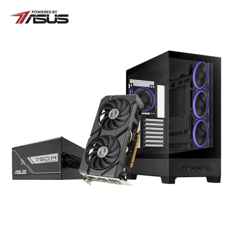 Asus Uwm 2 Gaming Chassis/Graphics Card/Power Supply Combo (A31 Plus | Rx 7600 | Prime 750W) 1