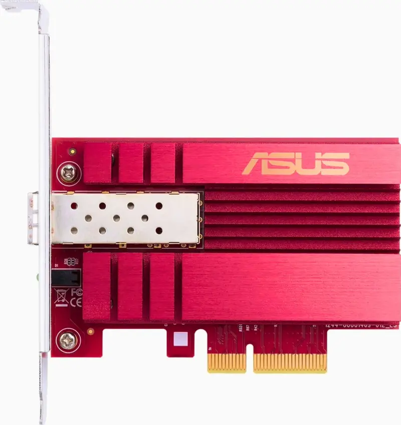 Asus Xg-C100c V3 10Gbps Pcie Network Adapter-Rj45( Red/S) 1