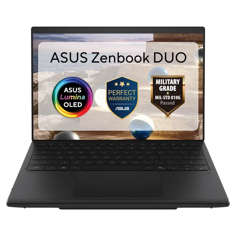 Asus Zenbook Duo 14 Oled | Dual 14" 3K Touch | Intel Core Ultra 9X | 32Gb Ddr5 Ram | 1Tb Ssd | 2-In-1 - Elephant Grey 1