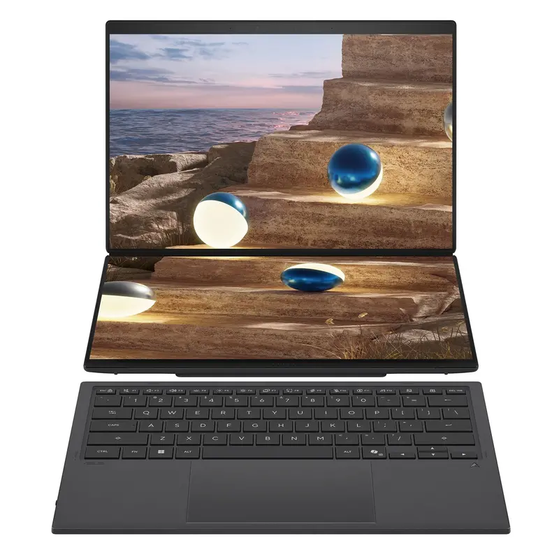 Asus Zenbook Duo 14 Oled | Dual 14" 3K Touch | Intel Core Ultra 9X | 32Gb Ddr5 Ram | 1Tb Ssd | 2-In-1 - Elephant Grey 2
