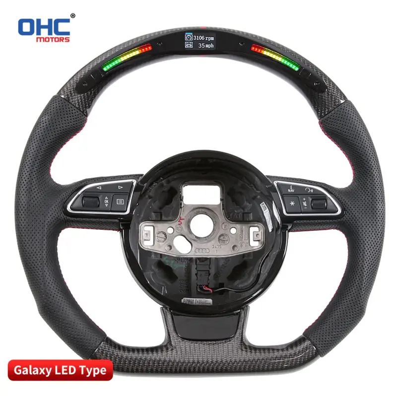 Audi A1 & S1 Carbon Fibre & Galaxy Led Steering Wheel By Ohc (2014-2018) 3