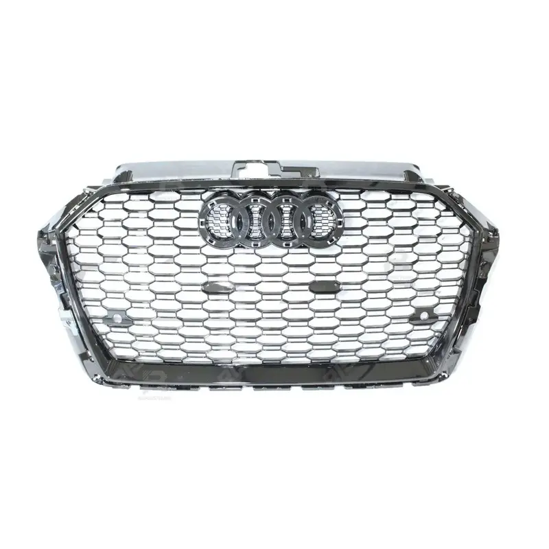 Audi A3/S3 8V 2017-2020 Rs3 Style Gloss Black Honeycomb Grill 2