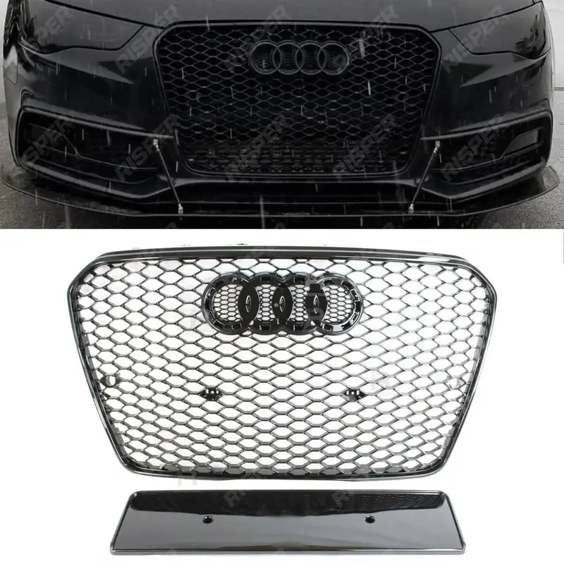 Audi A5 / S5 B8.5 2013-2016 Gloss Black Rs5 Style Honeycomb Grill 1