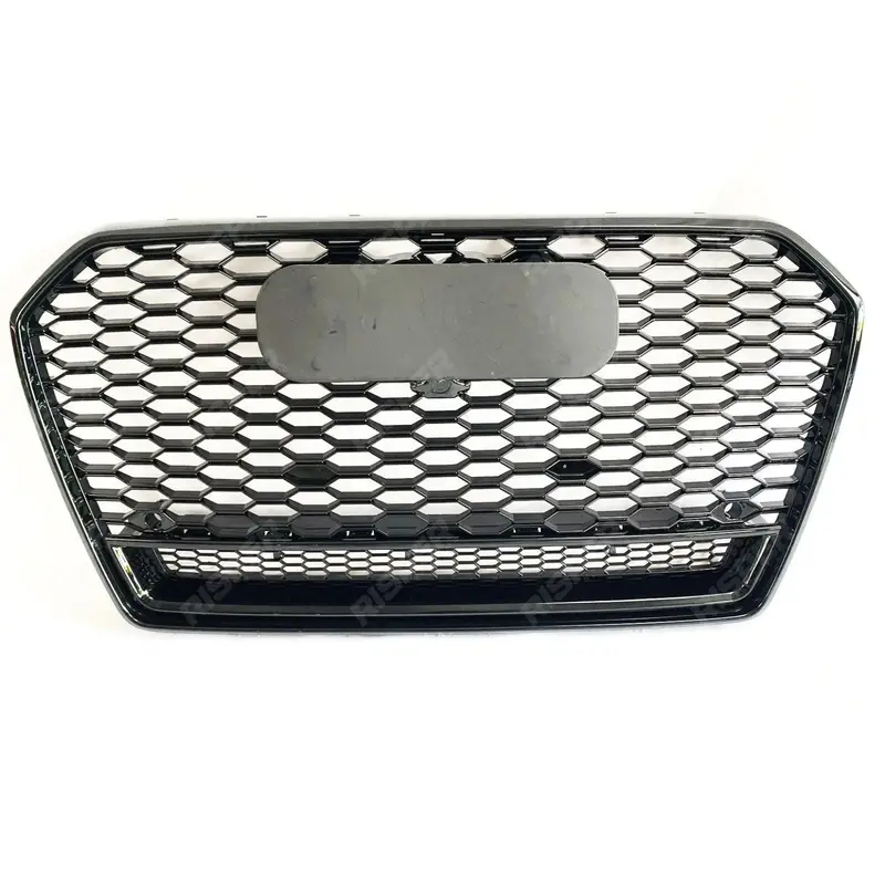 Audi A6 / S6 C7.5 2016-2018 Gloss Black Rs6 Style Honeycomb Grill 1