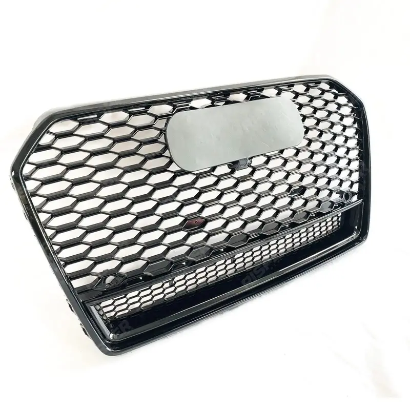 Audi A6 / S6 C7.5 2016-2018 Gloss Black Rs6 Style Honeycomb Grill 2