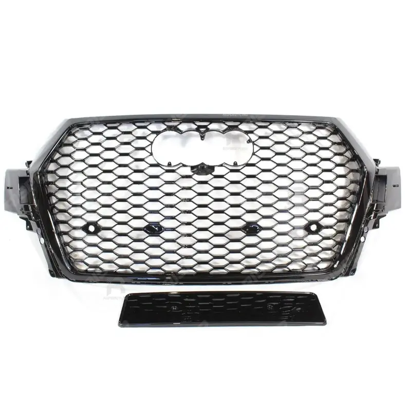 Audi Q7 / Sq7 2015-2020 Gloss Black 'Rsq7 Style' Honeycomb Grill 2