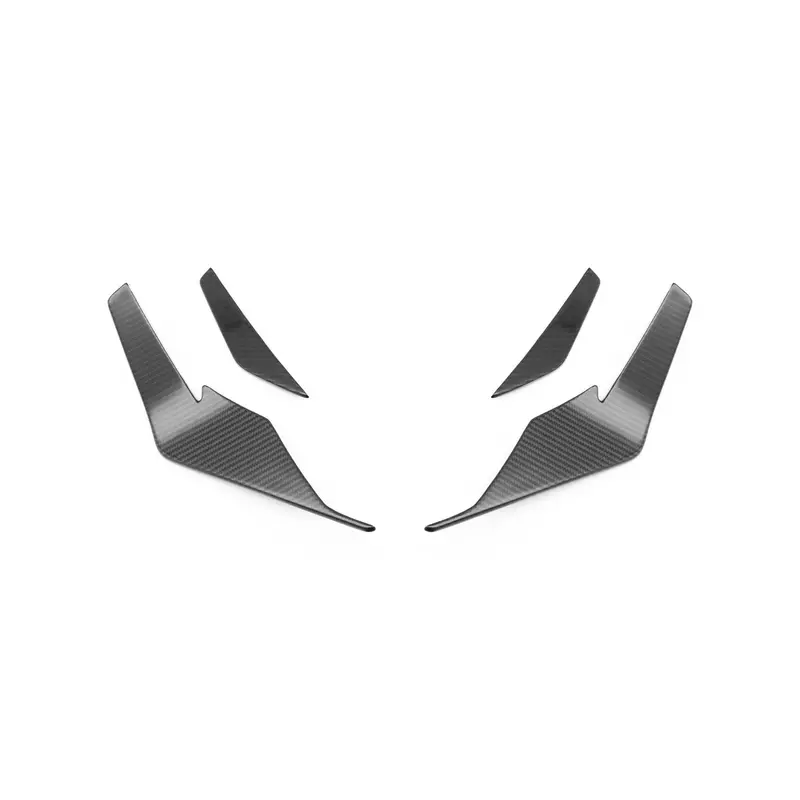 Audi R8 4S Facelift Lci Pre-Preg Carbon Fibre Front Bumper Canards By Form (2021-2024) 1