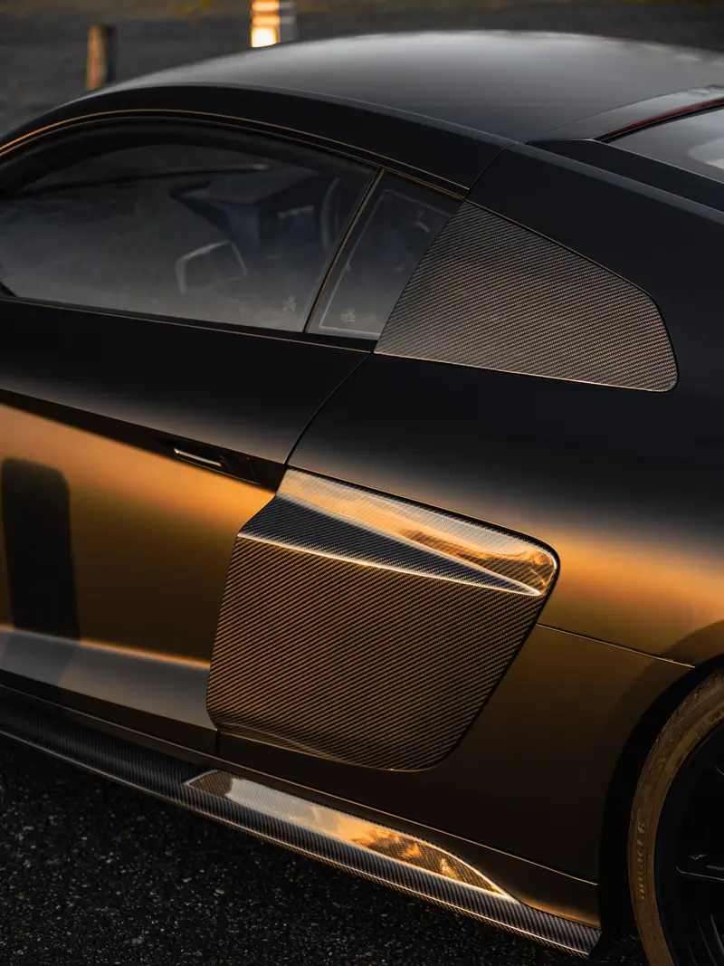 Audi R8 4S Facelift Lci Pre-Preg Carbon Fibre Gt Side Garnishes By Form (2021-2024) 1