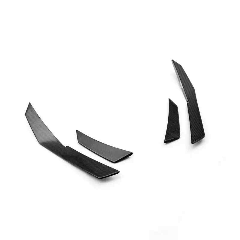 Audi R8 4S Facelift Pre-Lci Pre-Preg Carbon Fibre Front Bumper Canards By Form (2015-2020) 1