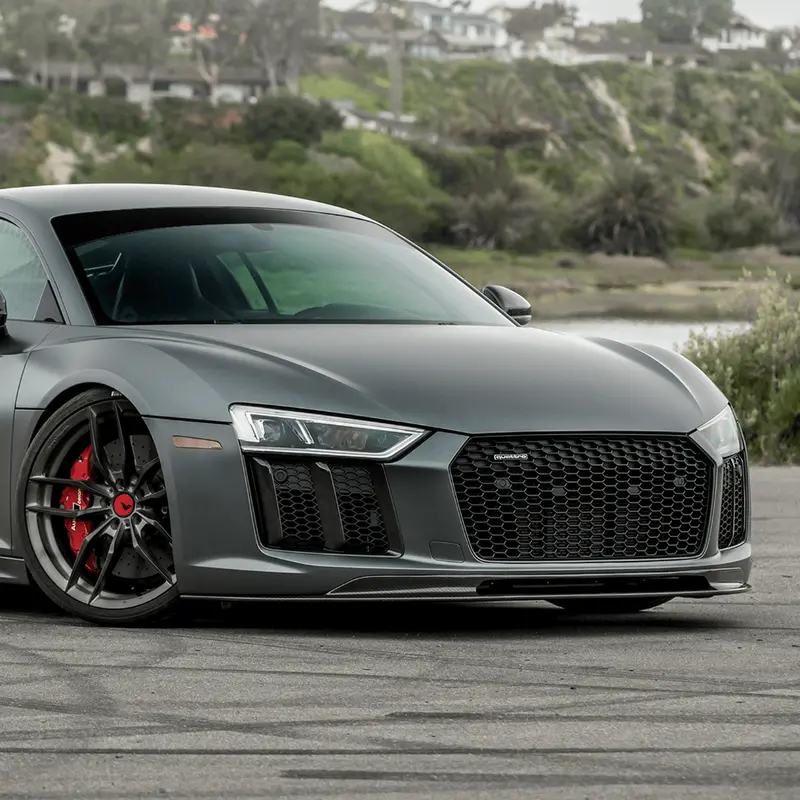 Audi R8 Carbon Fiber Front Spoiler By Vorsteiner 1