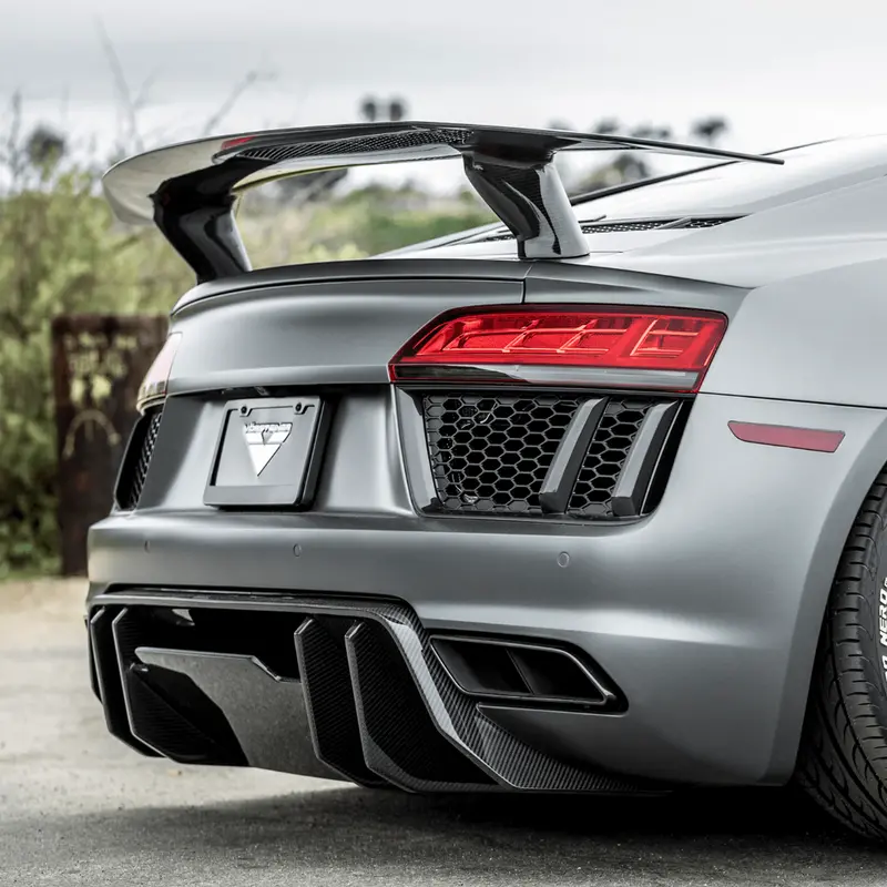 Audi R8 Carbon Fiber Rear Diffuser By Vorsteiner 1