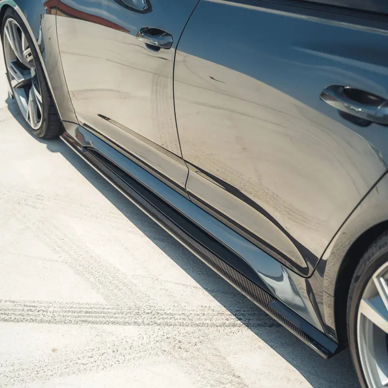 Audi Rs6 C8 & Rs7 Pre-Preg Carbon Fibre Side Skirts (2019+) 1