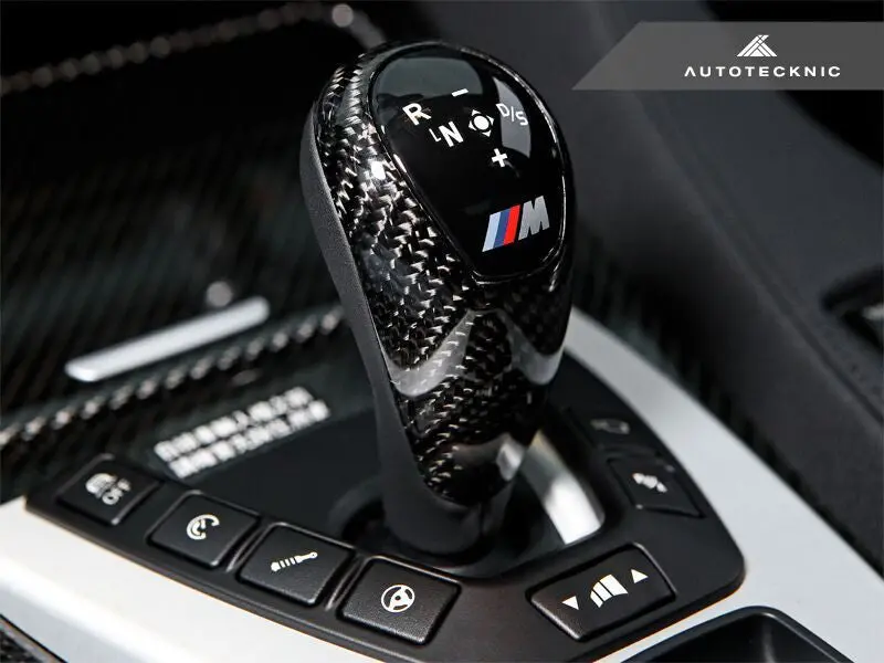 Autotecknic Carbon Fiber Gear Selector Cover F87 M2 / M2 Competition / F85 X5m / F86 X6m / F80 M3 / F82 / F83 M4 / F10 M5 / F06 / F12 / F13 M6 1