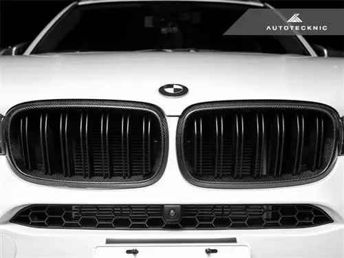 Autotecknic Dual Slats Carbon Fiber Front Grille F15 X5 | F85 X5m & F16 X6 | F86 X6m 1