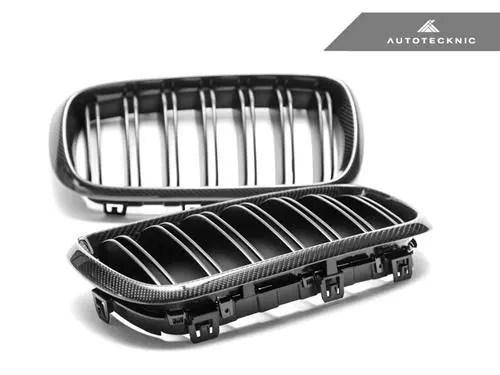 Autotecknic Dual Slats Carbon Fiber Front Grille F15 X5 | F85 X5m & F16 X6 | F86 X6m 3