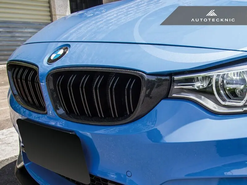 Autotecknic Dual-Slats Carbon Fiber Front Grille Set - F32/ F36 4-Series | F80 M3 | F82 M4 1