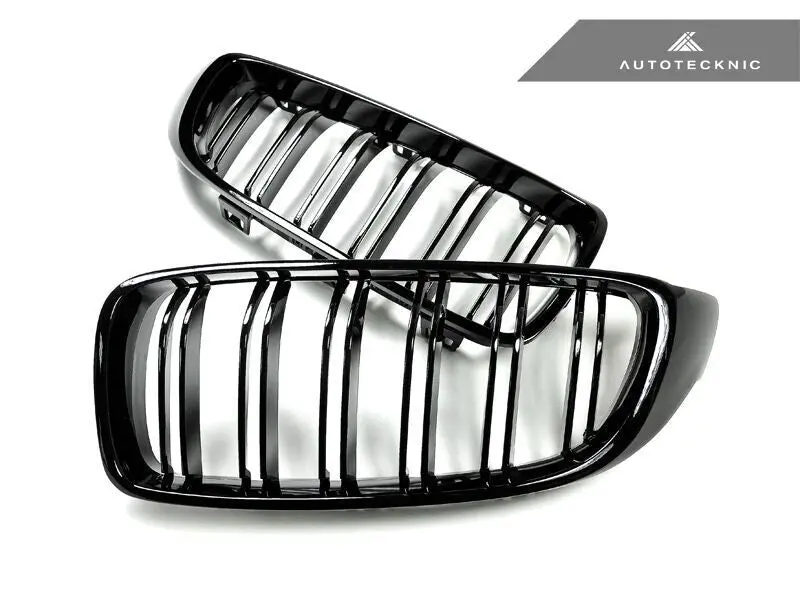 Autotecknic Dual-Slats Gloss Black Front Grille Set - F32/ F36 4-Series | F80 M3 | F82 M4 1