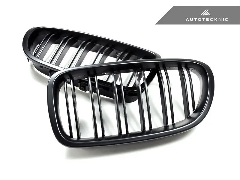 Autotecknic Dual-Slats Stealth Black Front Grille Set - F10 5-Series | M5 1