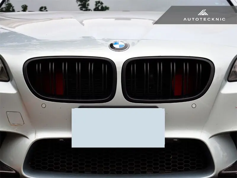 Autotecknic Dual-Slats Stealth Black Front Grille Set - F10 5-Series | M5 2