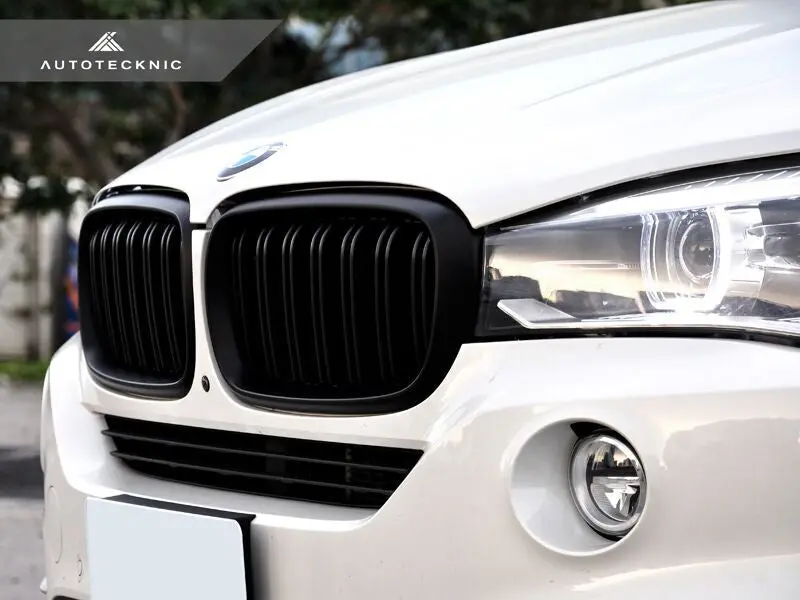 Autotecknic Dual-Slats Stealth Black Front Grille Set - F15 X5 | F85 X5m & F16 X6 | F86 X6m 2