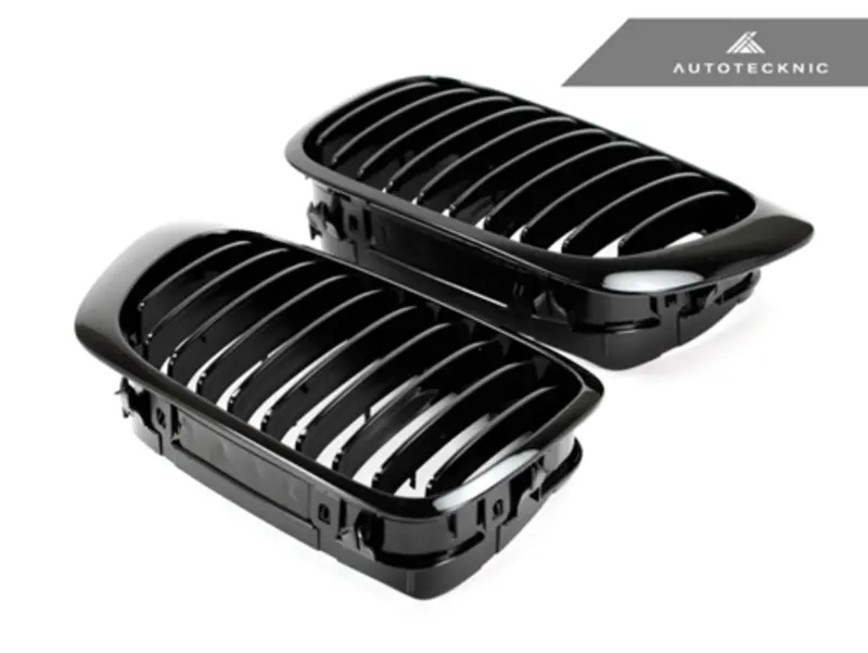Autotecknic Gloss Black Front Grille Set - E46 3-Series Coupe Pre-Facelift | M3 2