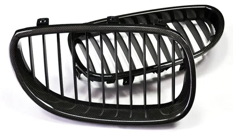 Autotecknic Replacement Carbon Fiber Front Grilles Bmw E60 Sedan / E61 Wagon | 5 Series Including M5 1