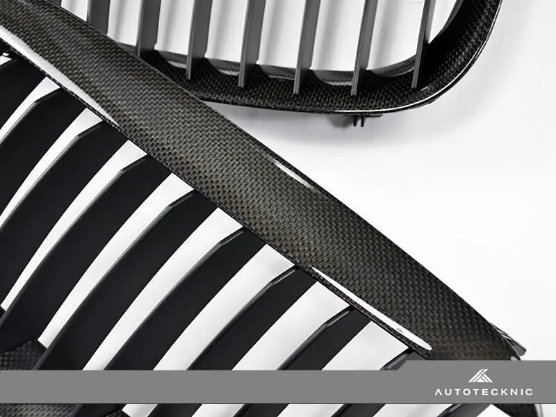 Autotecknic Replacement Carbon Fiber Front Grilles Bmw E63 Coupe / E64 Cabrio | 6 Series & M6 2
