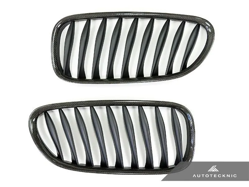 Autotecknic Replacement Carbon Fiber Front Grilles Bmw E85 Coupe / E86 Cabrio | Z4 Series Including Z4m 1