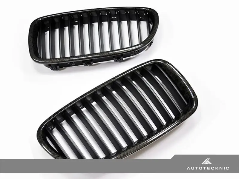 Autotecknic Replacement Carbon Fiber Front Grilles Bmw F10 Sedan / F11 Wagon | 5 Series 1
