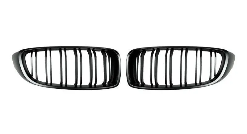 Autotecknic Replacement Dual-Slats Stealth Black Front Grilles Bmw F32/ F36 4-Series | F80 M3 | F82 M4 1