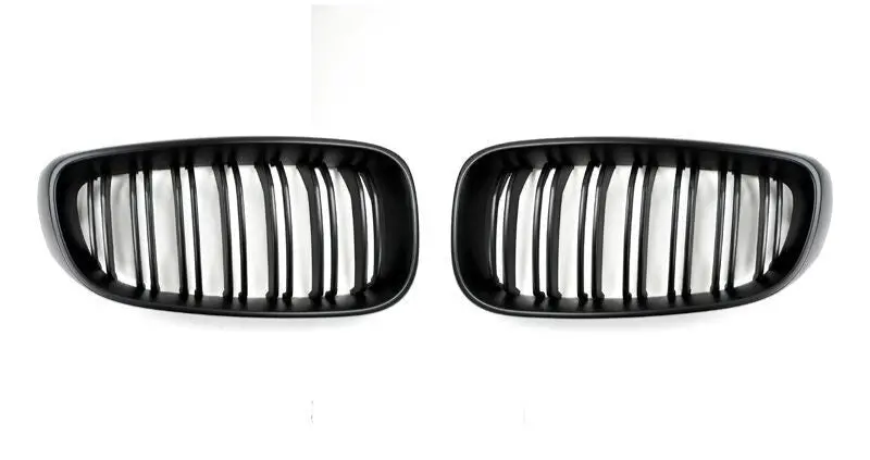 Autotecknic Replacement Dual-Slats Stealth Black Front Grilles Bmw F34 3-Series Gran Turismo 1