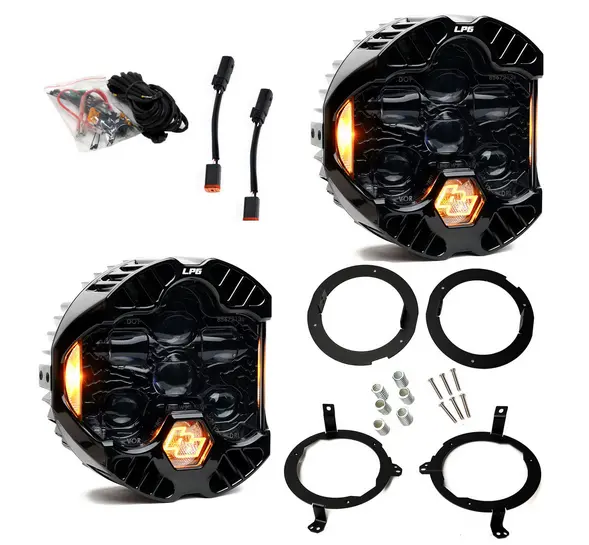 Baja Designs Dot Lp6 Led Headlight Kit - Jeep 2018-2025 Wrangler Jl; 2020-2025 Gladiator Jt; Note W/Halogen Headlights 2