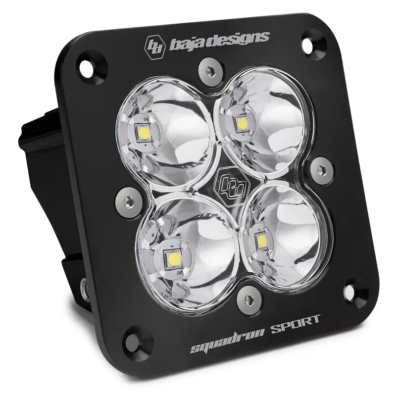 Baja Designs Squadron Sport Black Flush Mount Led Auxiliary Light Pod - Universal 1