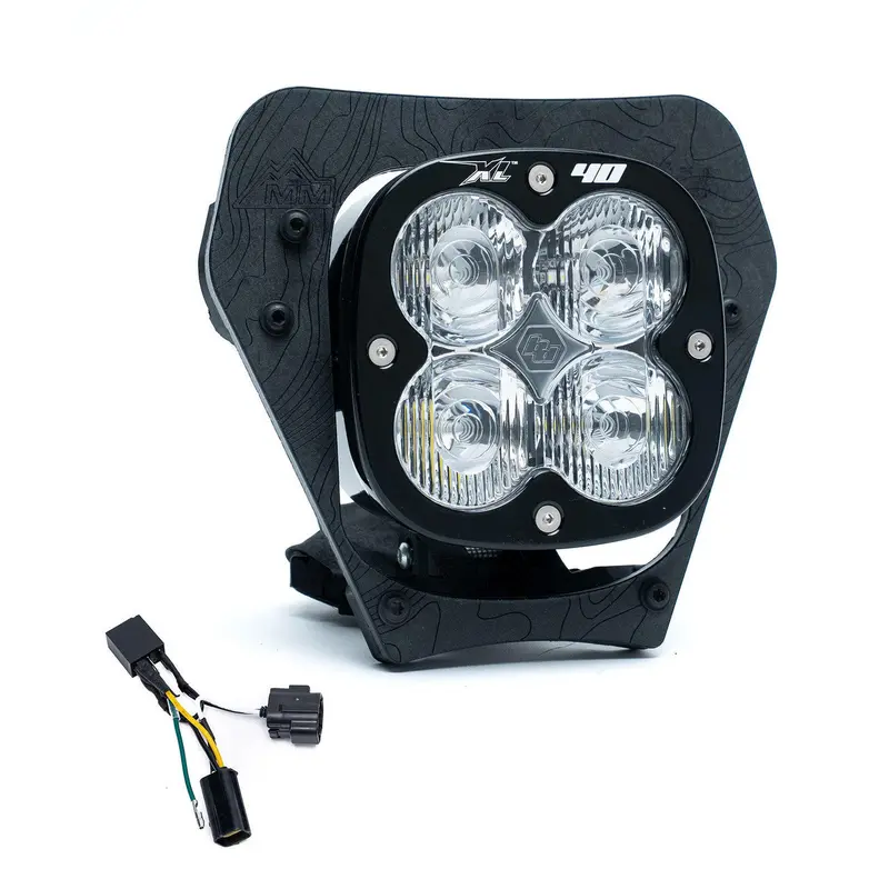 Baja Designs Xl40 (D/C) Led Headlight Kit W/ Hi-Low Harness - Ktm 350/500 Exc-F ('24-25) 1