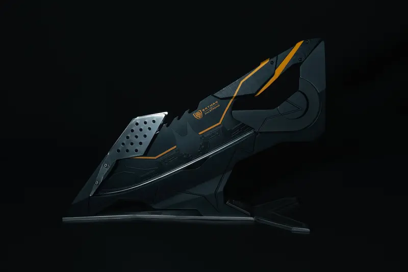 Batman Studioforge™ | 8” Bladed Displayable Chef Knife & Display Stand | The Gotham City™ Edge 2
