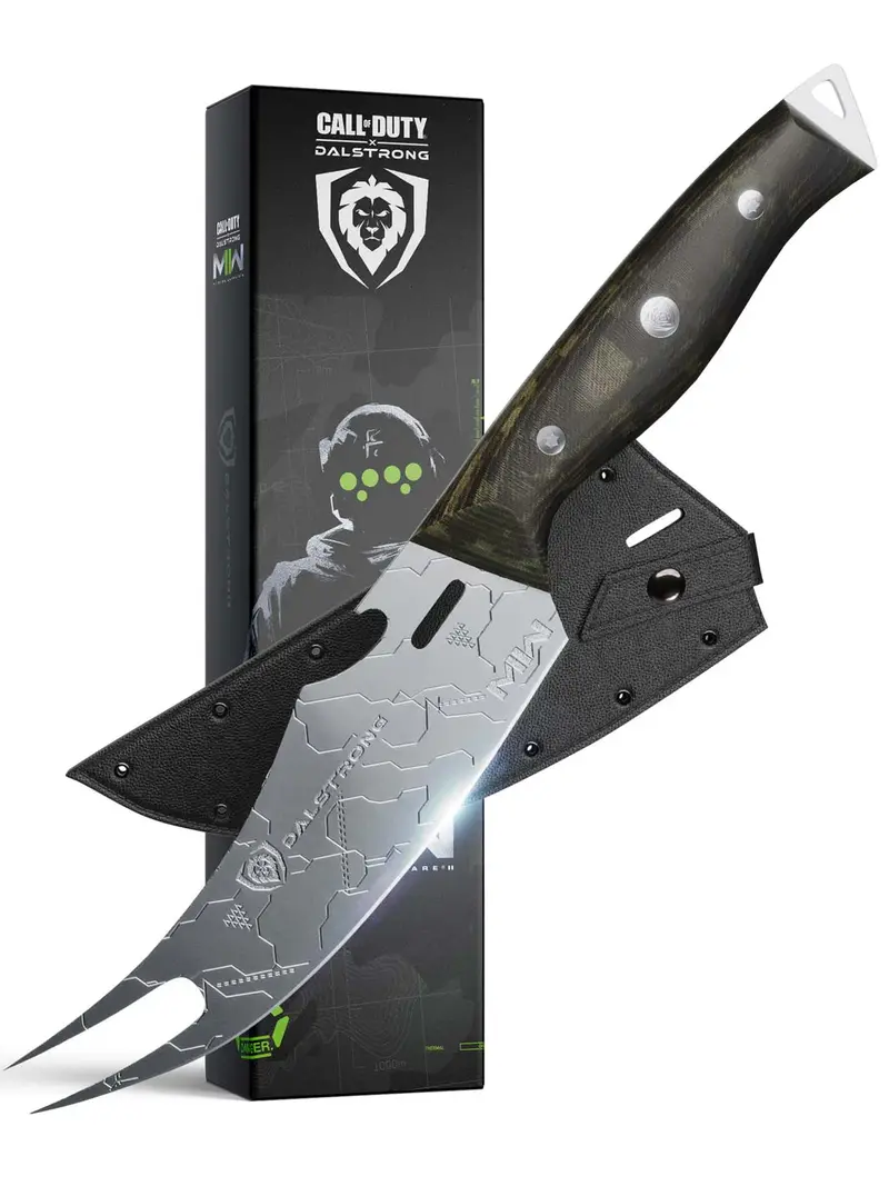 Bbq Pitmaster Knife 6.5" | Call Of Duty © Edition | Forked Tip & Bottle Opener | Exclusive Collector Knife | Dalstrong © 1