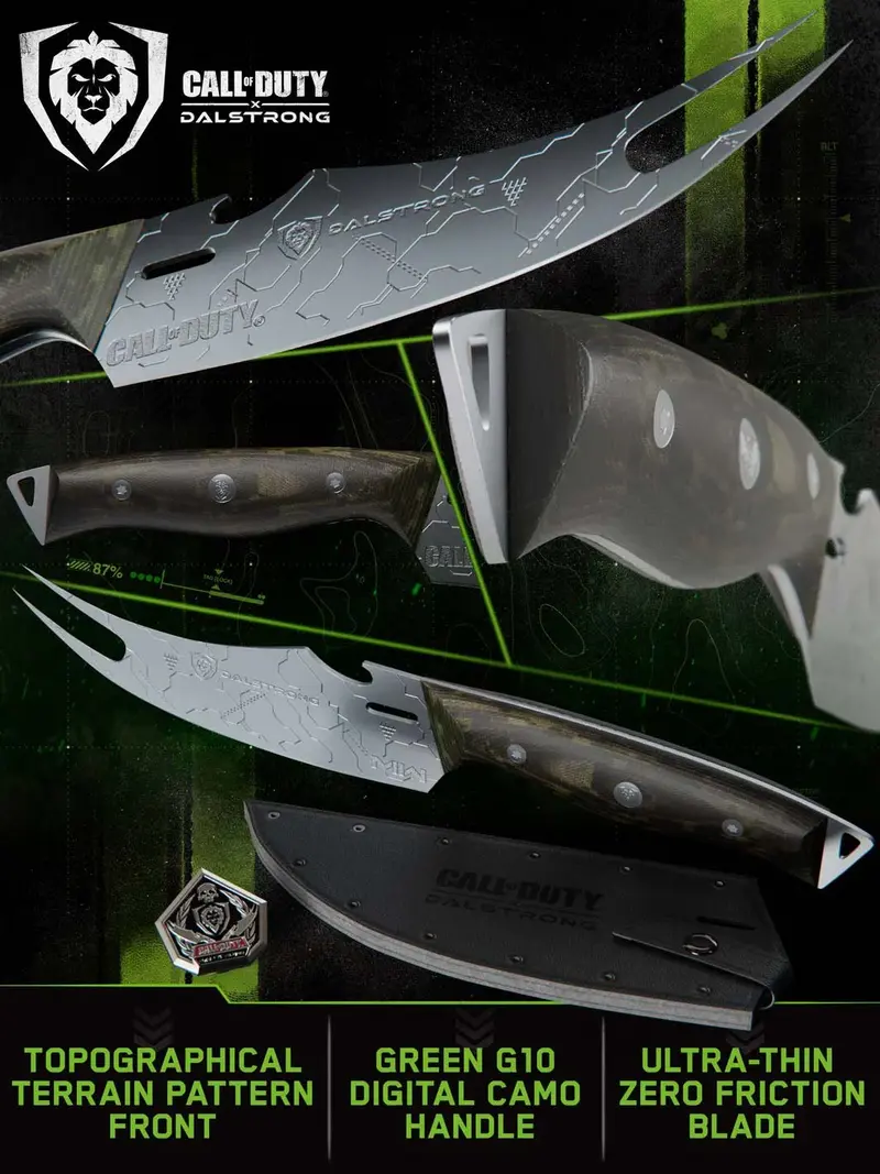 Bbq Pitmaster Knife 6.5" | Call Of Duty © Edition | Forked Tip & Bottle Opener | Exclusive Collector Knife | Dalstrong © 2