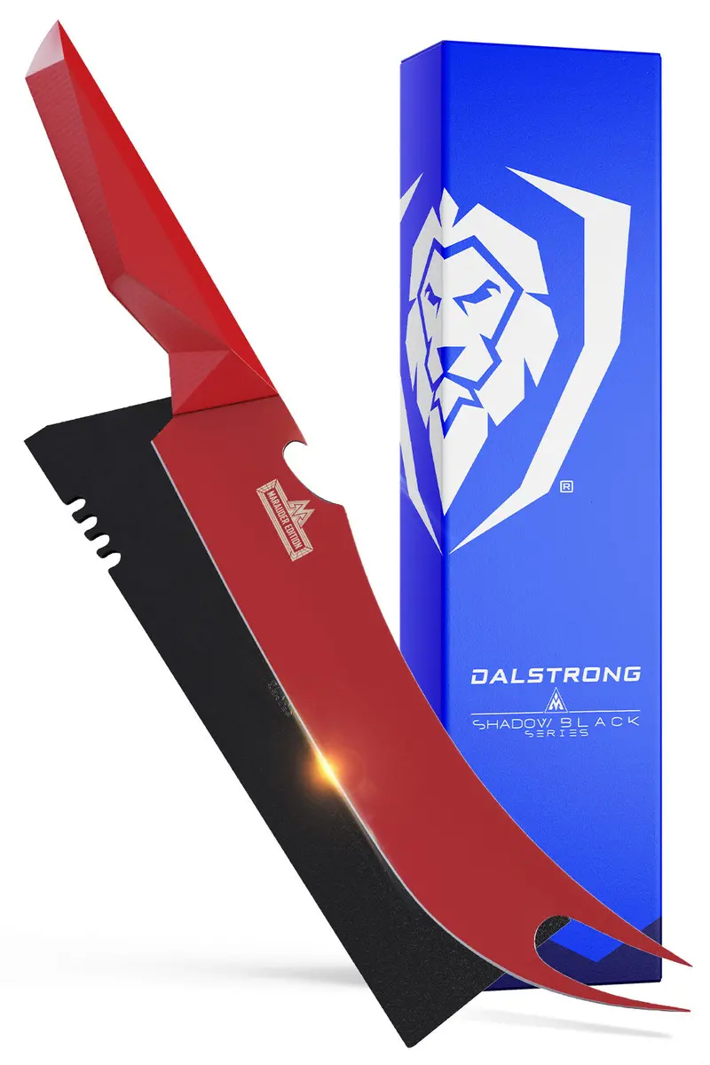 Bbq Pitmaster & Meat Knife 9" | Shadow Black Series | Red Edition | Dalstrong © 1