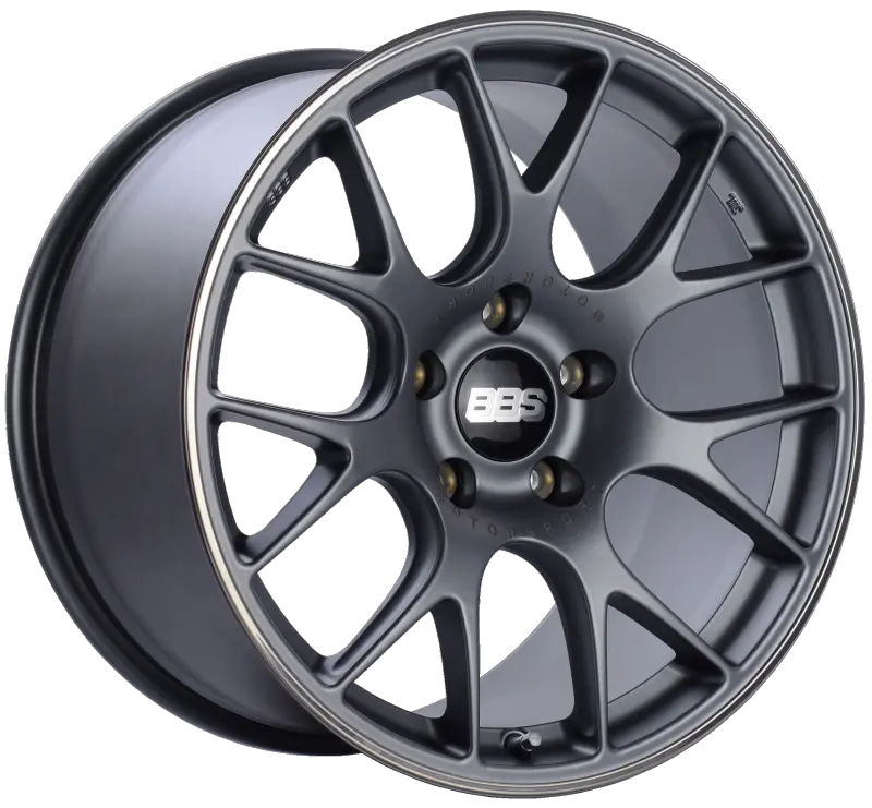 Bbs Ch-R 19X11 5X130 Et56 Cb71.6 Satin Titanium Polished Rim Protector Wheel 1