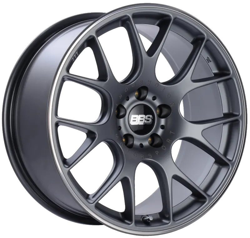 Bbs Ch-R 19X9.5 5X120 Et35 Satin Titanium Polished Rim Protector Wheel -82Mm Pfs/Clip Required 1