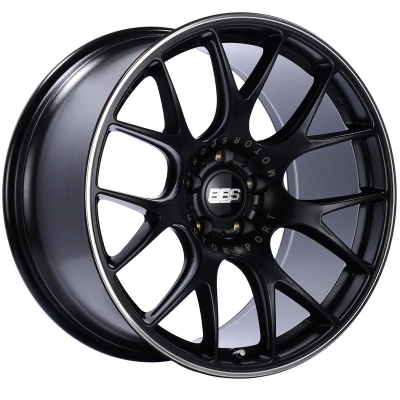 Bbs Ch-R 20X10.5 5X112 Et25 Satin Black Polished Rim Protector Wheel -82Mm Pfs/Clip Required 1