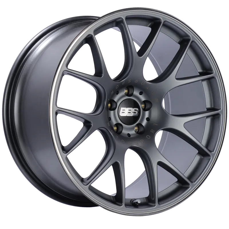 Bbs Ch-R 20X10.5 5X120 Et35 Satin Black Polished Rim Protector Wheel -82Mm Pfs/Clip Required 2