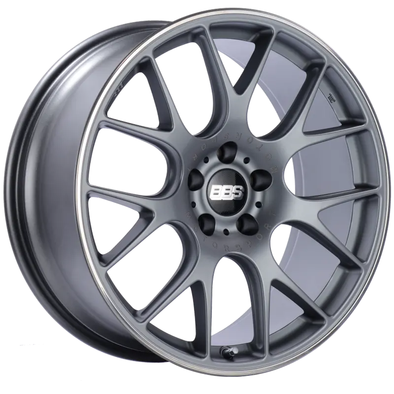 Bbs Ch-R 20X9.5 5X114.3 Et40 Cb66 Satin Titanium Polished Rim Protector Wheel 1