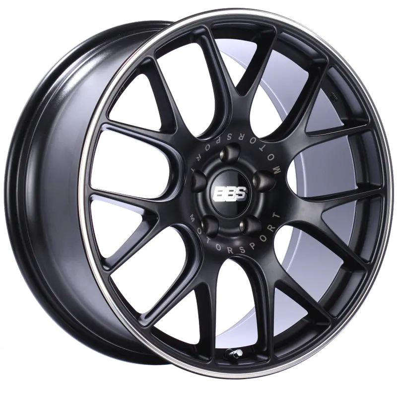 Bbs Ch-R 20X9 5X112 Et25 Satin Black Polished Rim Protector Wheel -82Mm Pfs/Clip Required 1