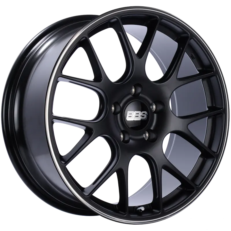 Bbs Ch-R 20X9 5X130 Et49 Cb71.6 Satin Black Polished Rim Protector Wheel 1